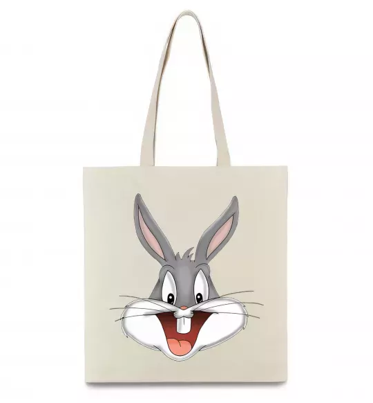 Эко-сумка Бакс Банні голова Бежевый фото