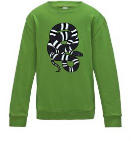 Дитячий світшот Сірий полосатий змій