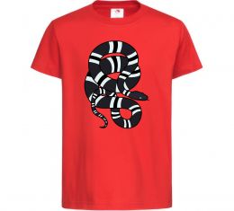 Детская футболка Сірий полосатий змій