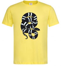 Чоловіча футболка Сірий полосатий змій Чоловіча футболка Сірий полосатий змій