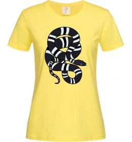 Женская футболка Сірий полосатий змій