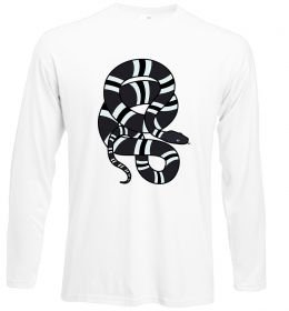 Лонгслив Сірий полосатий змій