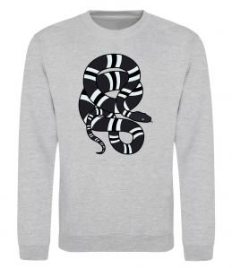 Світшот Сірий полосатий змій