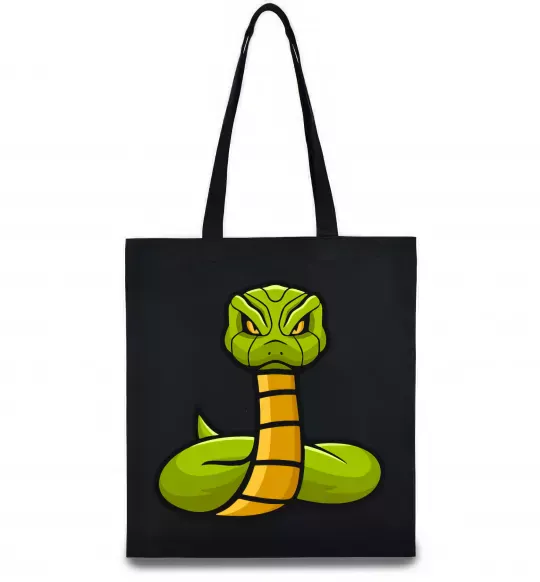 Эко-сумка Зелена гримуча змія Черный фото