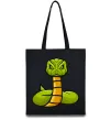 Эко-сумка Зелена гримуча змія Черный фото
