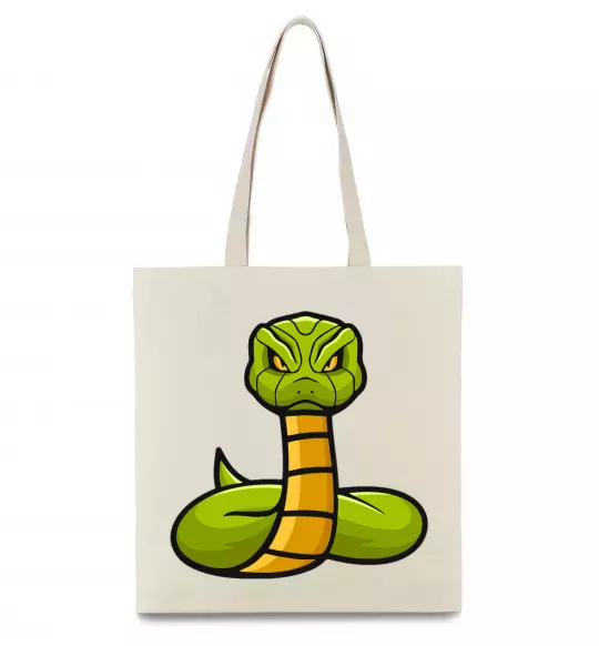 Эко-сумка Зелена гримуча змія Бежевый фото