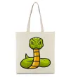 Эко-сумка Зелена гримуча змія Бежевый фото