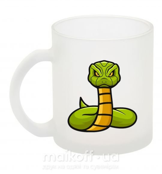 Чашка скляна Зеленая гремучая змея Фроузен фото