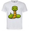Мужская футболка Зеленая гремучая змея Белый фото