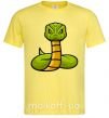 Мужская футболка Зеленая гремучая змея Лимонный фото