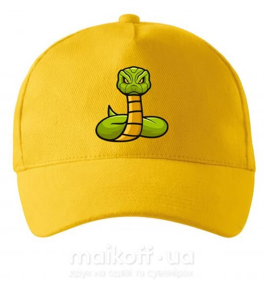 Кепка Зеленая гремучая змея Сонячно жовтий фото