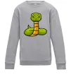 Детский Свитшот Зелена гримуча змія Серый меланж фото