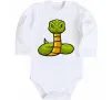 Детский боди Зелена гримуча змія Белый фото
