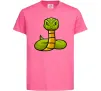 Детская футболка Зелена гримуча змія Ярко-розовый фото