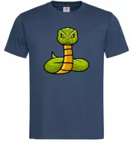 Мужская футболка Кобра контур тонкий Серый фото