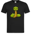 Чоловіча футболка Зелена гримуча змія Чорний фото