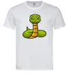 Чоловіча футболка Зелена гримуча змія Білий фото