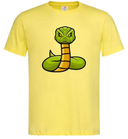 Чоловіча футболка Зелена гримуча змія Лимонний фото