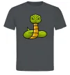 Чоловіча футболка Зелена гримуча змія Графіт фото
