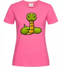 Женская футболка Кобра контур тонкий Голубой фото