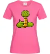Жіноча футболка Зелена гримуча змія Яскраво-рожевий фото