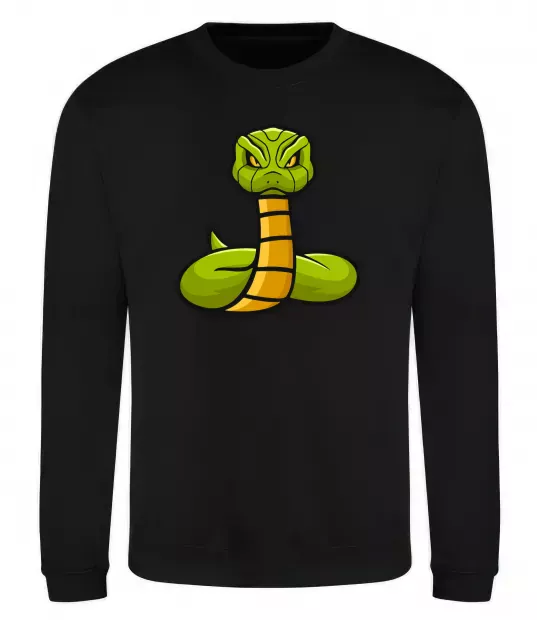 Свитшот Зелена гримуча змія Черный фото
