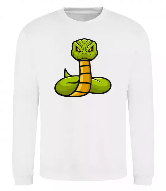 Свитшот Зелена гримуча змія Белый фото