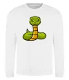 Свитшот Зелена гримуча змія Белый фото