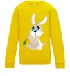 Детский Свитшот Кролик з морквинкою Солнечно желтый фото