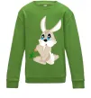 Детский Свитшот Кролик з морквинкою Лаймовый фото