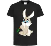 Детская футболка Кролик з морквинкою Черный фото