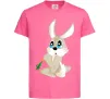 Детская футболка Кролик з морквинкою Ярко-розовый фото