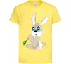 Детская футболка Кролик з морквинкою Лимонный фото