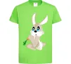 Детская футболка Кролик з морквинкою Лаймовый фото