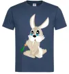 Чоловіча футболка Кролик з морквинкою Темно-синій фото