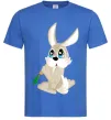 Чоловіча футболка Кролик з морквинкою Яскраво-синій фото