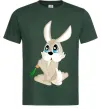 Чоловіча футболка Кролик з морквинкою Темно-зелений фото