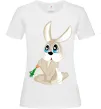 Женская футболка Кролик з морквинкою Белый фото