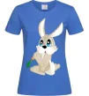 Женская футболка Кролик з морквинкою Ярко-синий фото