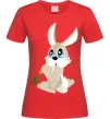 Женская футболка Кролик з морквинкою Красный фото