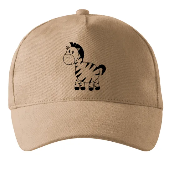 Кепка Маленька зебра Пісочний фото