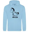 Чоловіча толстовка (худі) Маленька зебра Блакитний фото
