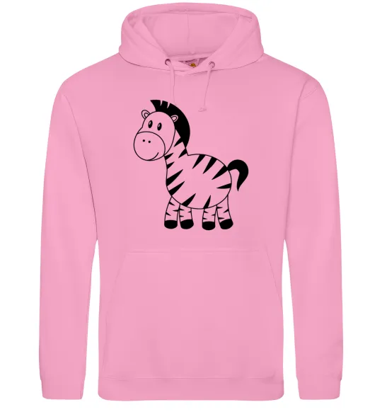 Женская толстовка (худи) Маленька зебра Розовый фото