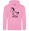 Женская толстовка (худи) Маленька зебра Розовый фото