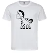 Чоловіча футболка Маленька зебра Білий фото