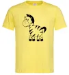 Чоловіча футболка Маленька зебра Лимонний фото