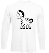 Лонгслив Маленька зебра Белый фото