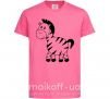 Дитяча футболка Малыш зебры Яскраво-рожевий фото