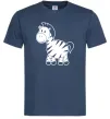 Чоловіча футболка Маленька зебра Темно-синій фото