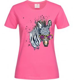 Жіноча футболка Зебра в окулярах Жіноча футболка Зебра в окулярах